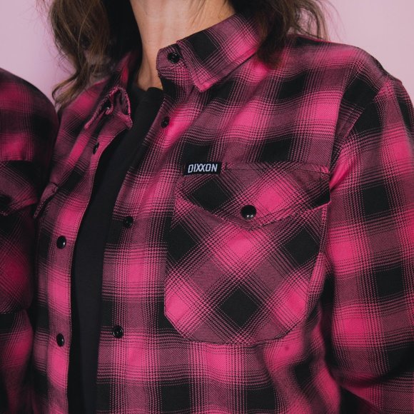 DIXXON SURVIVOR Flannel Shirt - Women's XL - Pink - Picture 9 of 12